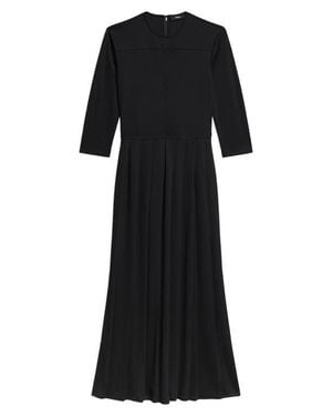 Theory Long Sleeve Pleated Dress - Black
