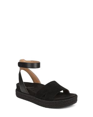 Vionic Yucca Platform Ankle Strap Sandal - Black