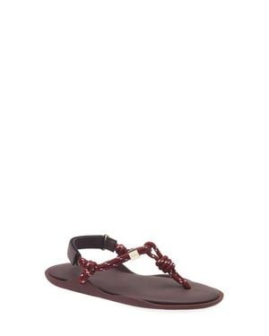 FLOWZE Cord Water Repellent Slingback Thong Sandal - Brown