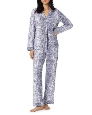 Bedhead Print Stretch Organic Cotton Pajamas - Blue