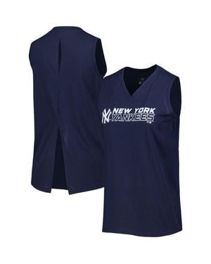 Levelwear New York Yankees Paisley Chase V-Neck Tank Top - Blue