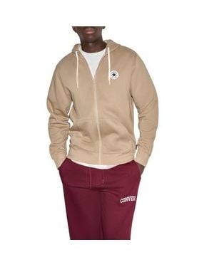 Converse Chuck Patch Full Zip Sweatshirt - Red