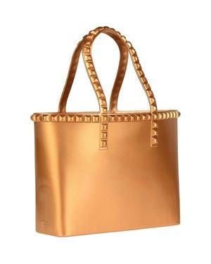 Carmen Sol Seba Mid Tote Jumbo Studs - Brown