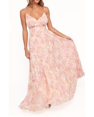 Petal & Pup Madilyn Floral Maxi Sundress - Pink