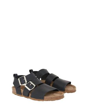 Celtic & Co. An Elegant Triple Strap Sandal - Black