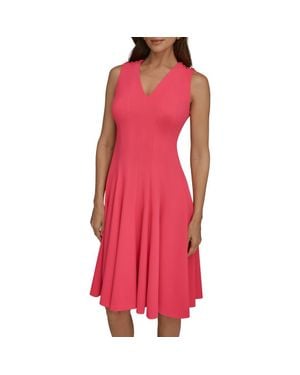 green emerald velvet dress Sleeveless Square Neck Printed Belted Midi Fit And Flare Dress | Fit and  FlareMidi Dress main image 1