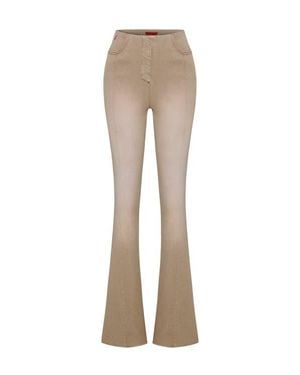 Pcfg Cotton Coated Flare Pant - Natural