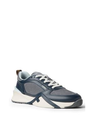 Fendi Flow Low Top Sneaker - Blue