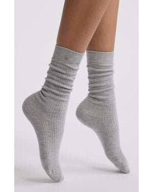 Nordstrom Slouch Dress Socks - Gray