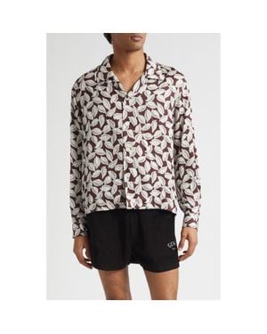Bode Paper Birch Print Camp Shirt - Multicolor