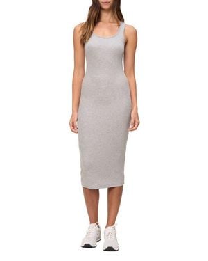 The Standard Stitch The Scoop Neck Midi Dress - Gray