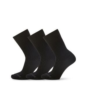 Smartwool Everyday 3-Pack Wool Blend Cable Crew Socks - Black