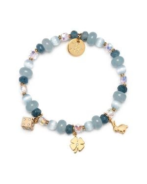 Little Words Project She's Magic Charm Stretch Bracelet - White