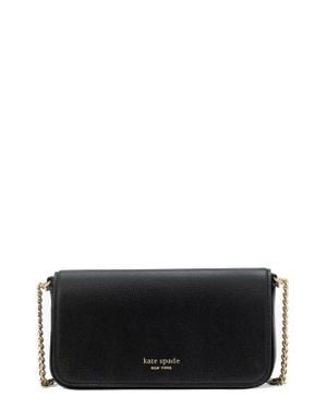 Kate Spade Devin Saffiano Flap Clutch - Black