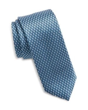 BOSS Jacquard Silk Tie - Blue
