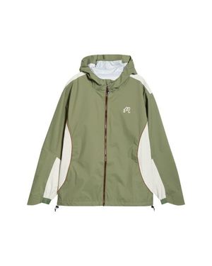 Malbon Golf Cloud Burst Foraging Rain Jacket - Green
