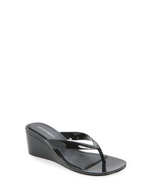 Jeffrey Campbell Gigabyte Wedge Flip Flop - Gray