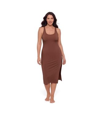 S3 Rib Coverup Dress - Red