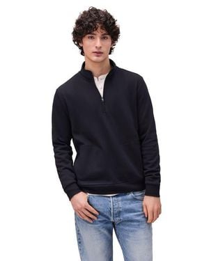 Richer Poorer The Recycled Fleece Quarter Zip - Blue