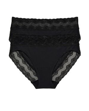 Natori Bliss Perfection French Cut 2-Pack - Black