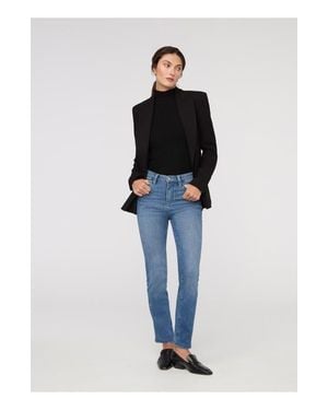 DUER No Sweat Denim High Rise Slim Straight - Blue