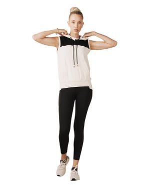 Losano Sleeveless Warm Up Hoodie - White