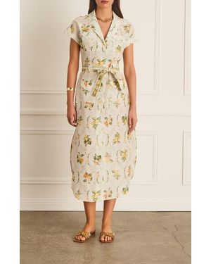 Aqua Blu Australia Button Up Camilla Dress - Natural