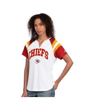 Starter Kansas City Chiefs Game On Notch Neck T-Shirt - White