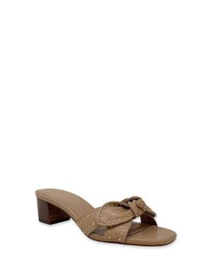 Shu Shop Guinivere Studded Slide Sandal - Brown
