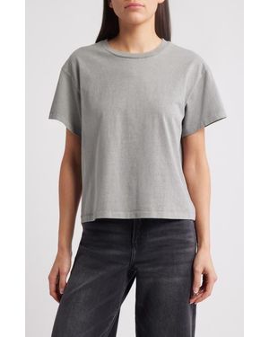 SLVRLAKE Denim Square Cotton T-Shirt - Gray