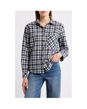 Brooklyn Industries Brushed Check Shirt - Black