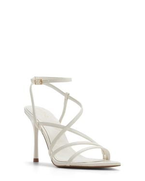 ALDO Lissandra Ankle Strap Pointed Toe Sandal - White