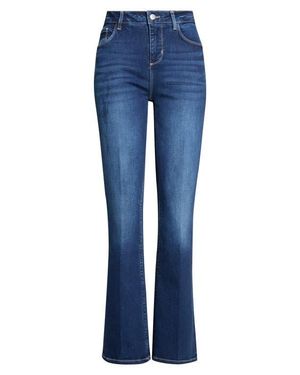 L'Agence Selma High Waist Sleek Baby Bootcut Jeans - Blue