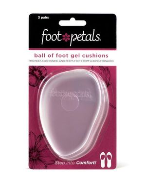 Foot Petals 3-Pack Gel Ball Of Foot Cushions - Pink