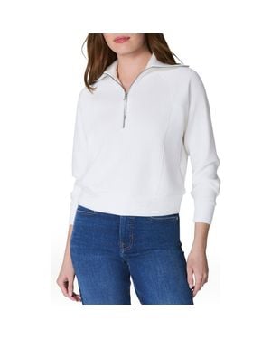 Spanx Airessentials Half Zip Sweatshirt - White