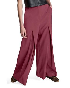 Kenneth Cole Inverted Pleat Wide Leg Pants - Purple