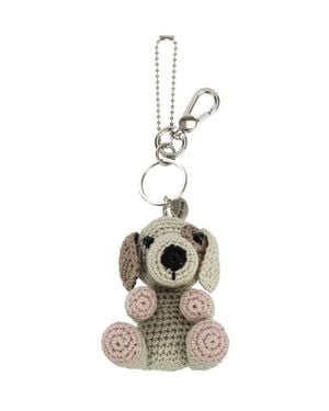 The Sak Yarnicharmz Hand Crochet Dangle - White