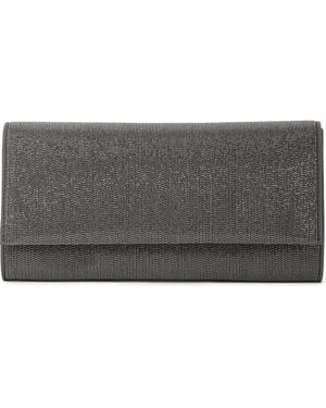 Brunello Cucinelli Precious Clutch Bag - Gray