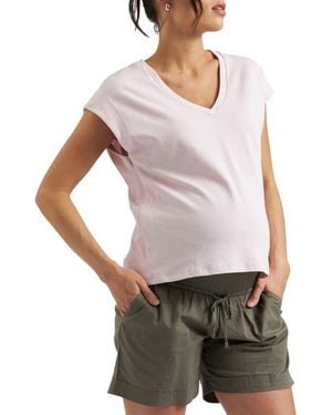 Ripe Maternity Marly Zip Nursing Tee - Gray
