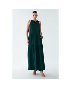 BWLDR Rain Maxi Dress - Green