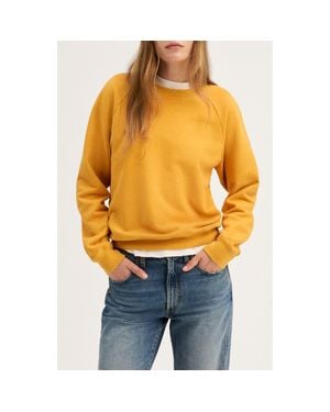 Madewell Mccarren Crewneck Raglan Sweatshirt - Orange