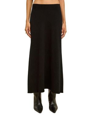 Cult Gaia Infinity Merino Wool & Cashmere Blend Maxi Skirt - Black