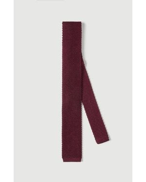Brunello Cucinelli Silk Knit Tie - Purple