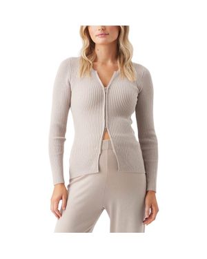 Ripe Maternity Romee Zip Through Knit - Gray