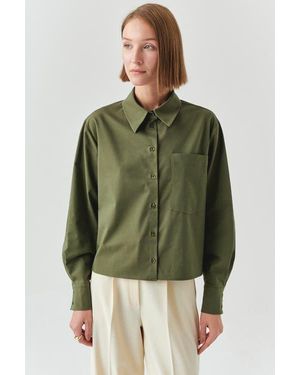 Exquise Theodora Long Sleeve Shirt - Green