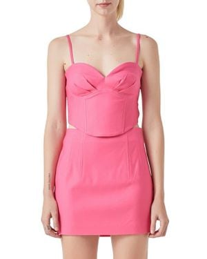 Grey Lab Sweetheart Corset Camisole - Pink