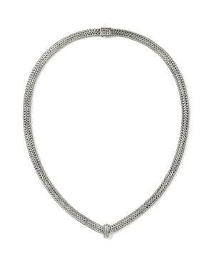 John Hardy Icon Link Pavé Diamond Necklace - Metallic