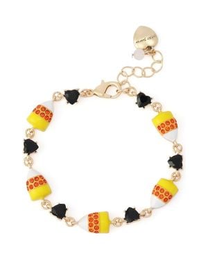 Betsey Johnson Candy Corn Charm Bracelet - Metallic