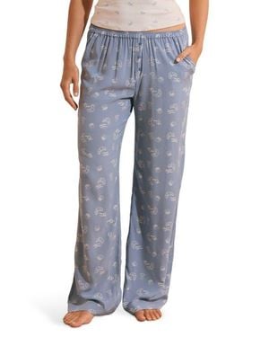 Etam Print Pajama Pants - Blue