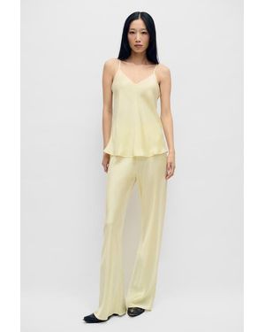 SILK LAUNDRY Bias Cut Pants - White